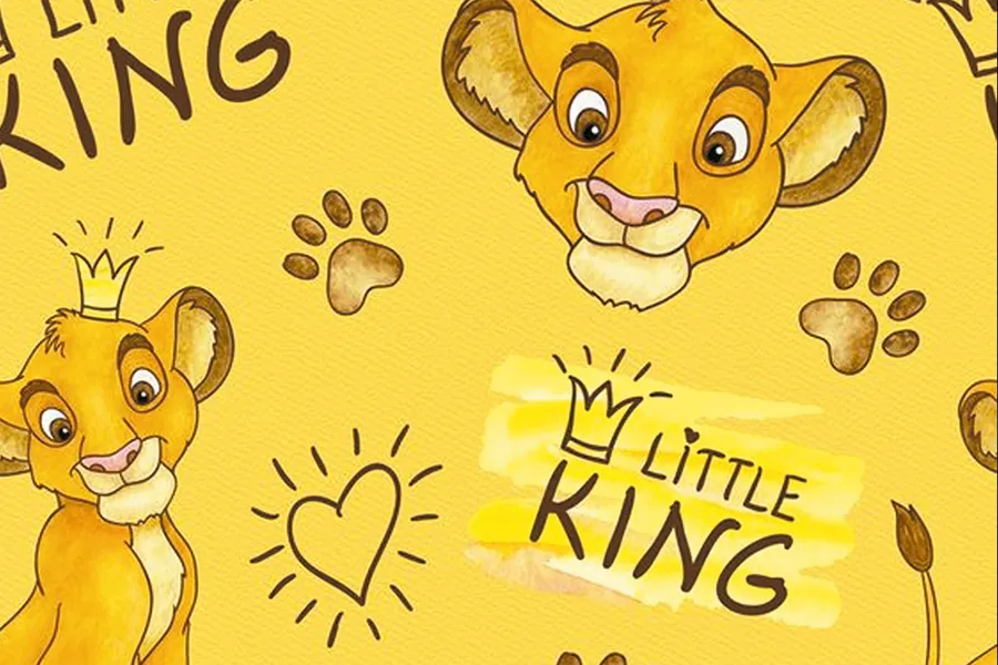 Adesivo para cartão Leãozinho Little King Amarelo