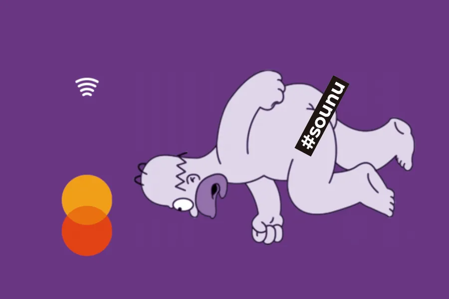 Adesivo para cartão Homer Simpson Roxo