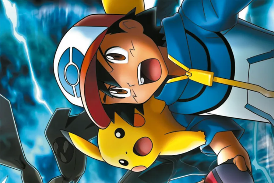 Adesivo para cartão Pokémon Ash e Pikachu