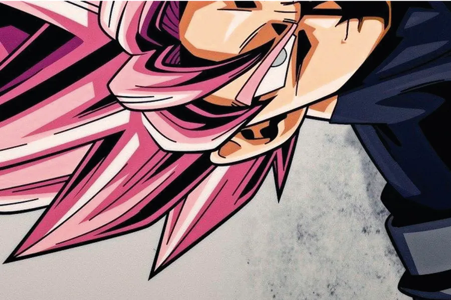 Adesivo para cartão Goku Black Rosé
