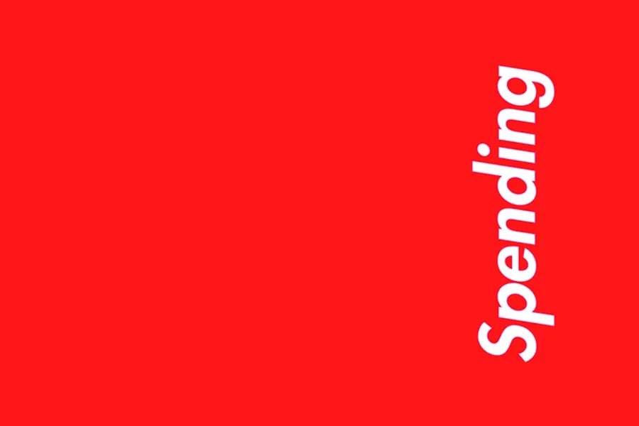 Adesivo para cartão Spending Vermelho