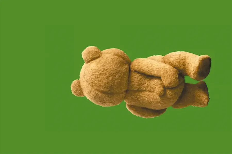 Adesivo para cartão Urso de Pelúcia Marrom