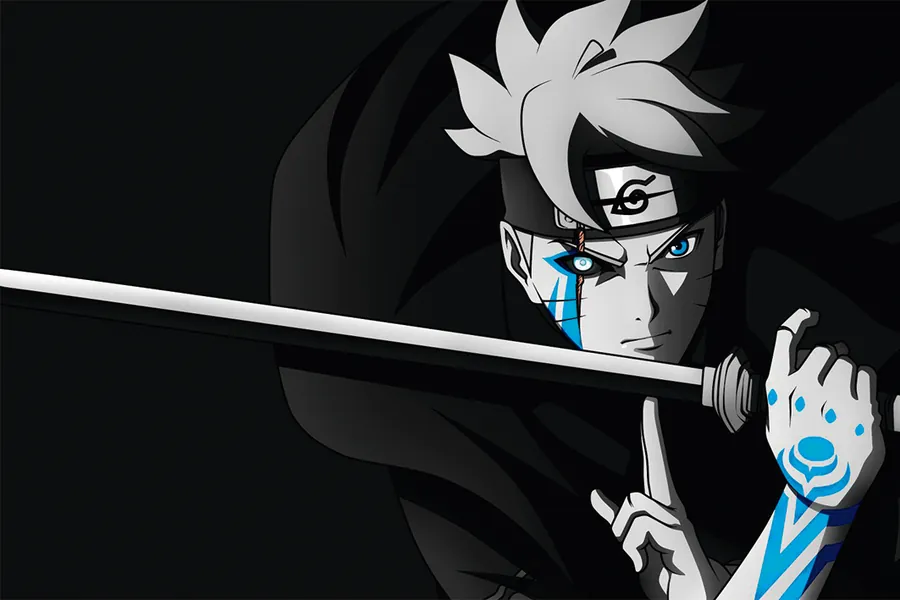 Adesivo para cartão Boruto Uzumaki Azul