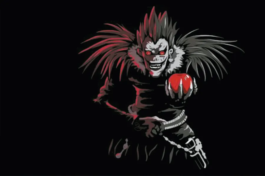 Adesivo para cartão Ryuk com Maçã Vermelha