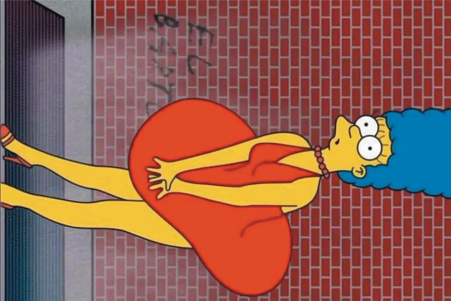Adesivo para cartão Marge Simpson Rosa