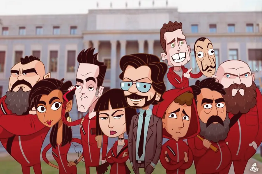 Adesivo para cartão La Casa de Papel