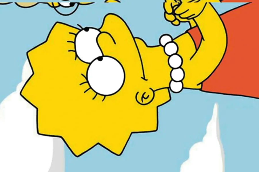 Adesivo para cartão Lisa Simpson Invertida