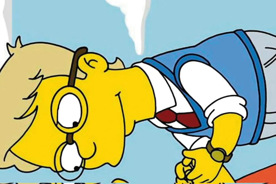 Adesivo para cartão Milhouse dos Simpsons