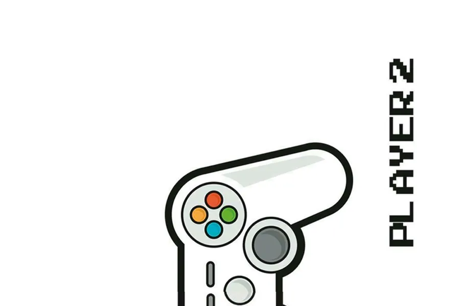 Adesivo para cartão Player 2 Controle Gamer