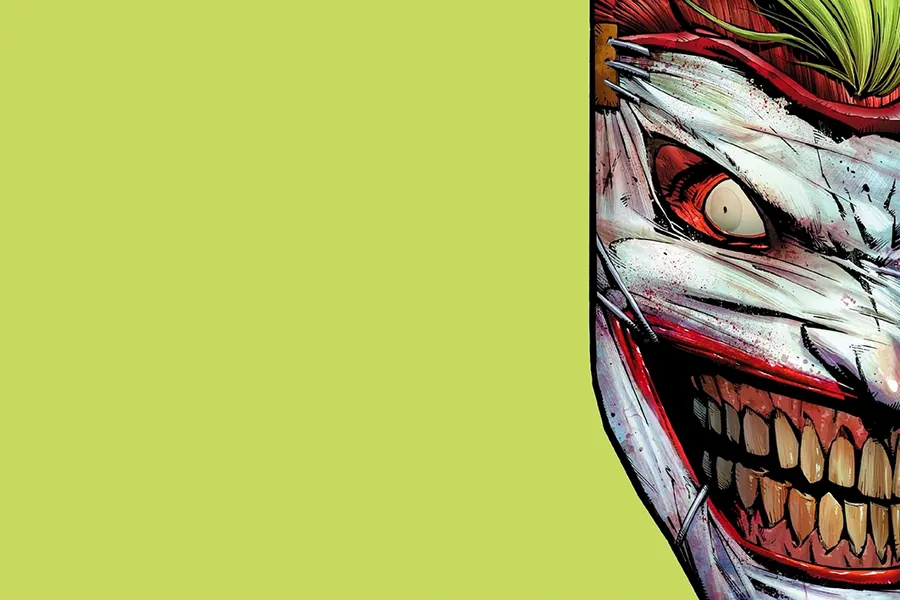 Adesivo para cartão Coringa Pop Art Verde