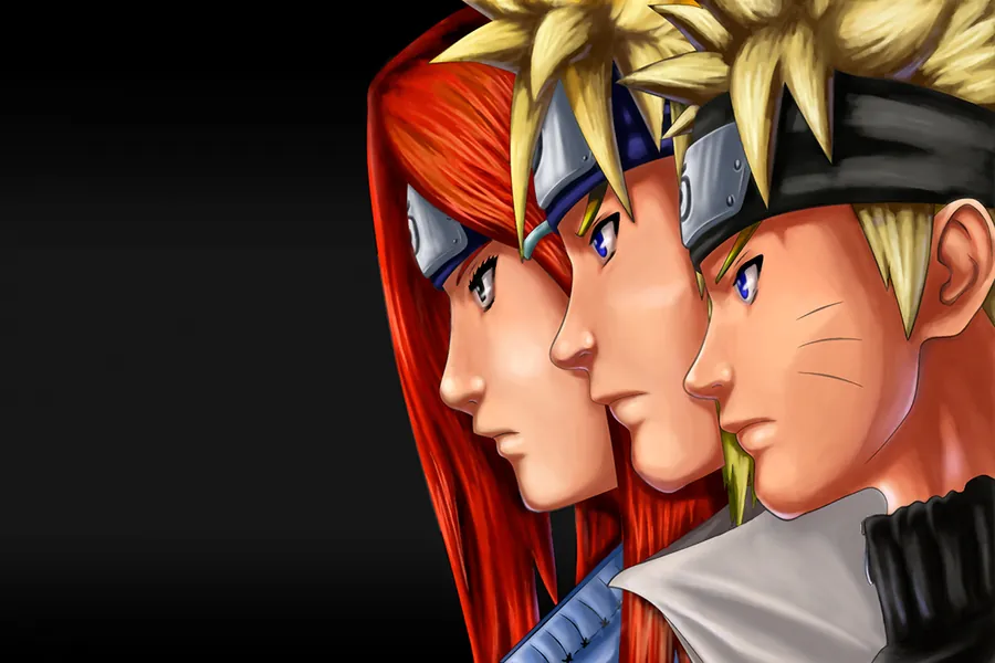 Adesivo para cartão Naruto e Amigos Perfil