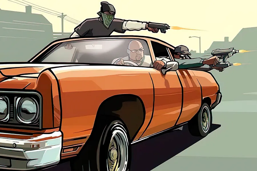 Adesivo para cartão GTA Carro Laranja