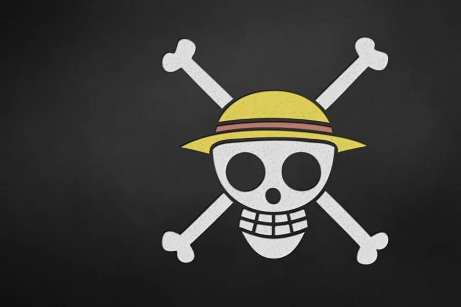 Adesivo para cartão One Piece Caveira Pirata