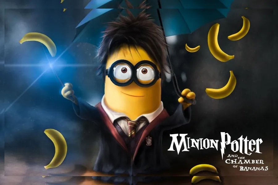 Adesivo para cartão Minion Potter