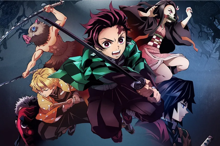 Adesivo para cartão Demon Slayer Anime