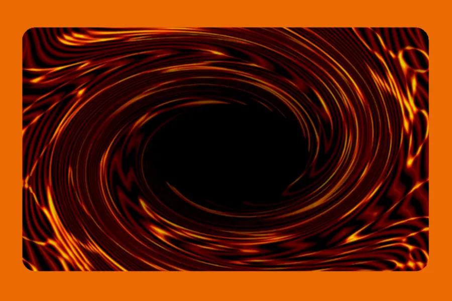 Adesivo para cartão Redemoinho Abstrato Laranja