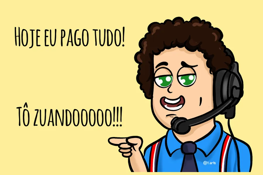 Adesivo para cartão Frase Zueira Cartoon