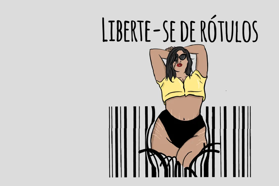 Adesivo para cartão Libere-se de Rótulos