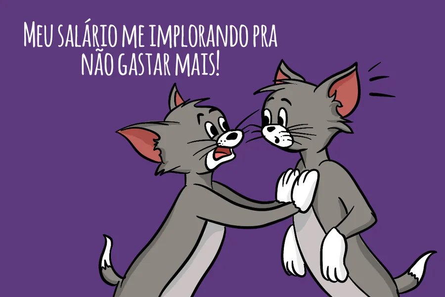 Adesivo para cartão Tom e Jerry Humor