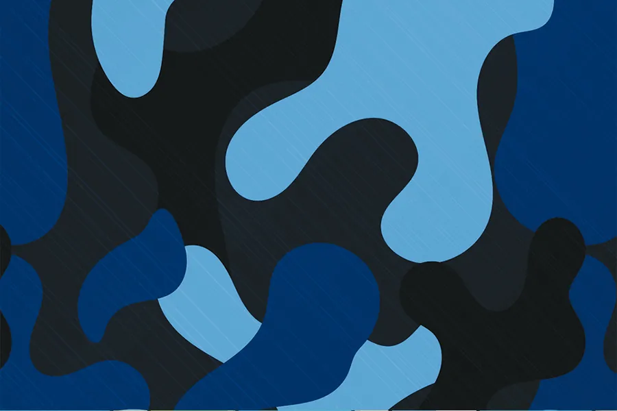 Adesivo para cartão Camuflagem Abstrata Azul