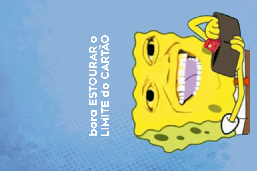Adesivo para cartão Bob Esponja Limite Cartão