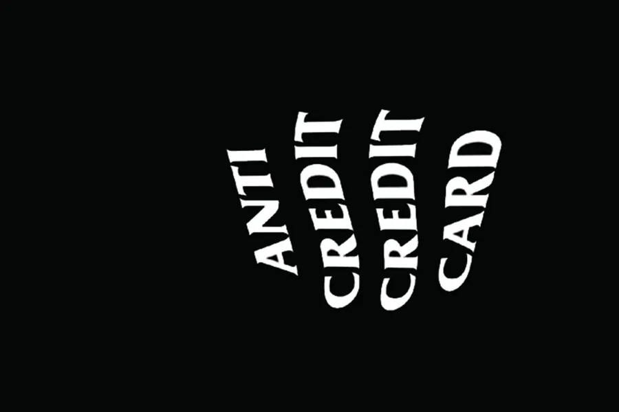 Adesivo para cartão Anti Credit Card Preto