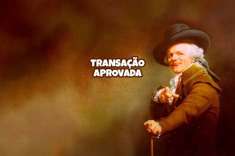 Adesivo para cartão Transação Aprovada Napoleão