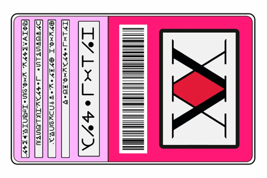 Adesivo para cartão Cartão Abstrato Rosa e Preto