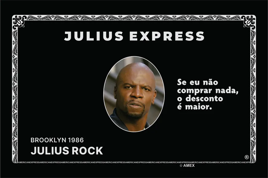 Adesivo para cartão Julius Express Preto