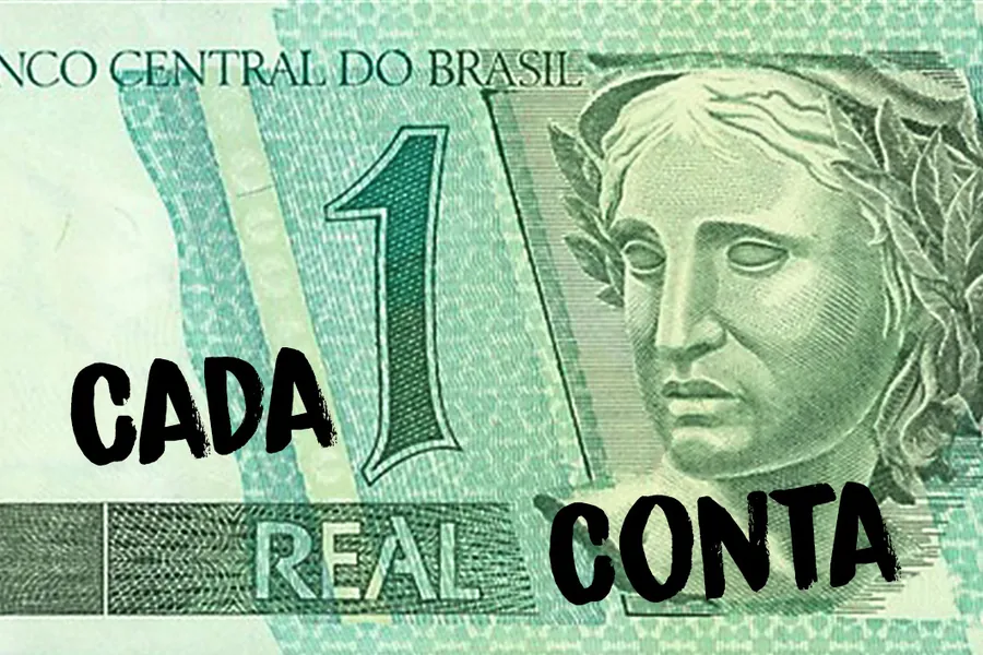 Adesivo para cartão Cada Conta no Real