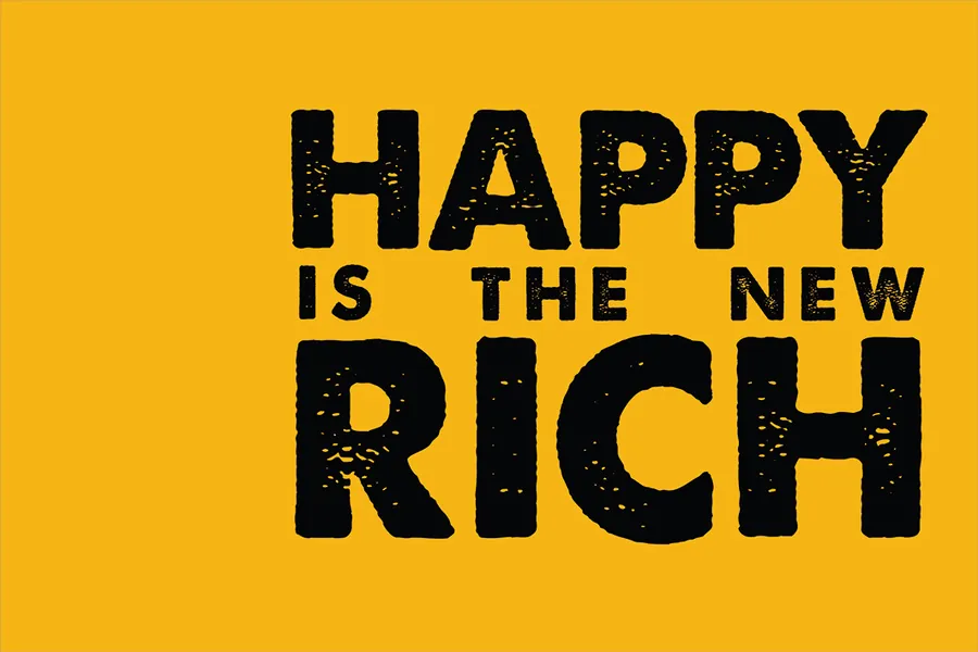 Adesivo para cartão Frase Happy Amarela