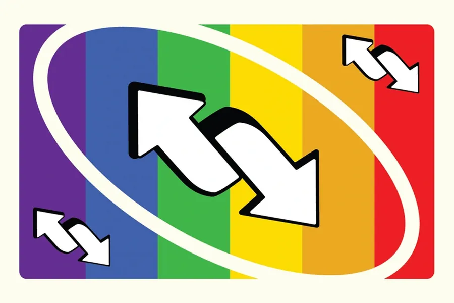 Adesivo para cartão Setas Arco-íris Abstratas
