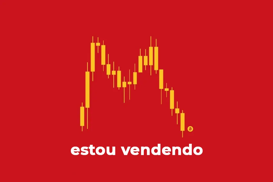 Adesivo para cartão Gráfico de Vela Vermelho