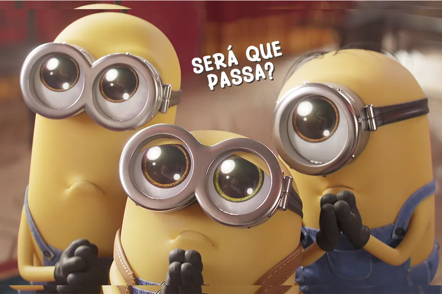 Adesivo para cartão Minions Será Que Passa