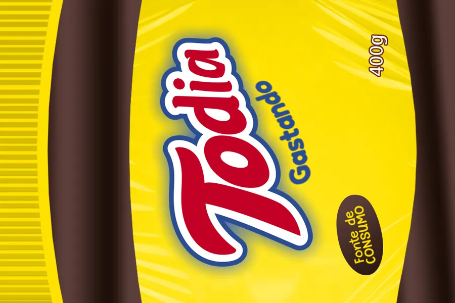 Adesivo para cartão Toddy Gourmet Amarelo