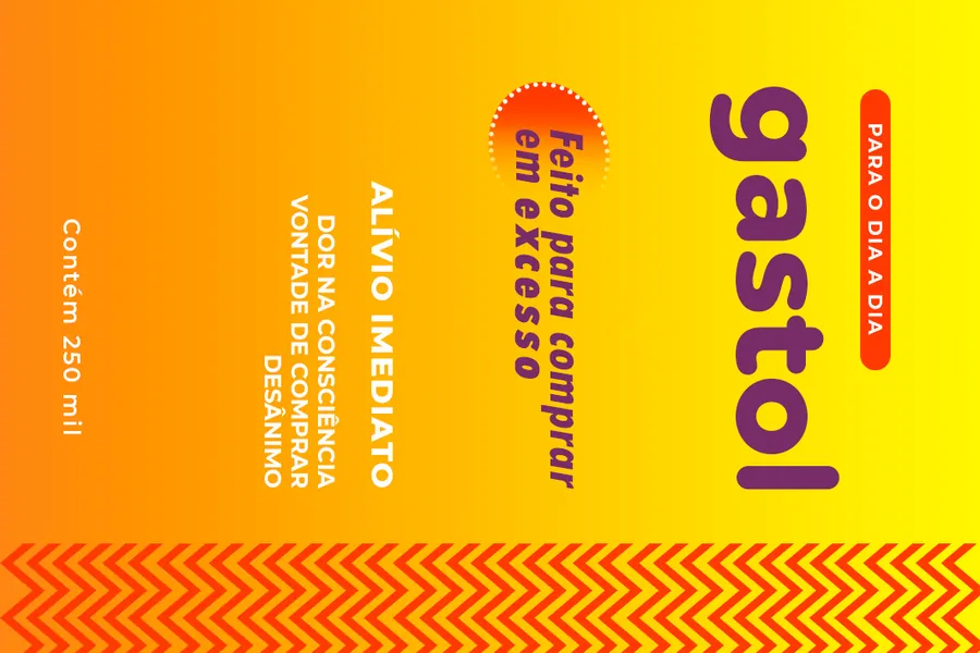 Adesivo para cartão Cartão Gastol Amarelo