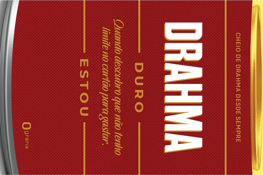 Adesivo para cartão Frase Drahma Vermelha