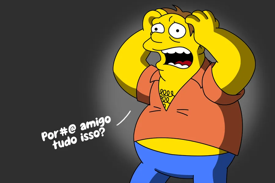 Adesivo para cartão Homer Simpson Surpreso