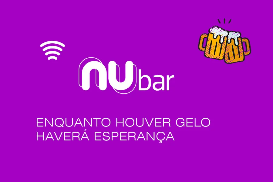 Adesivo para cartão Nubank Roxo Frase Gelada