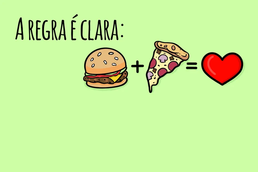 Adesivo para cartão Regra Clara Comida