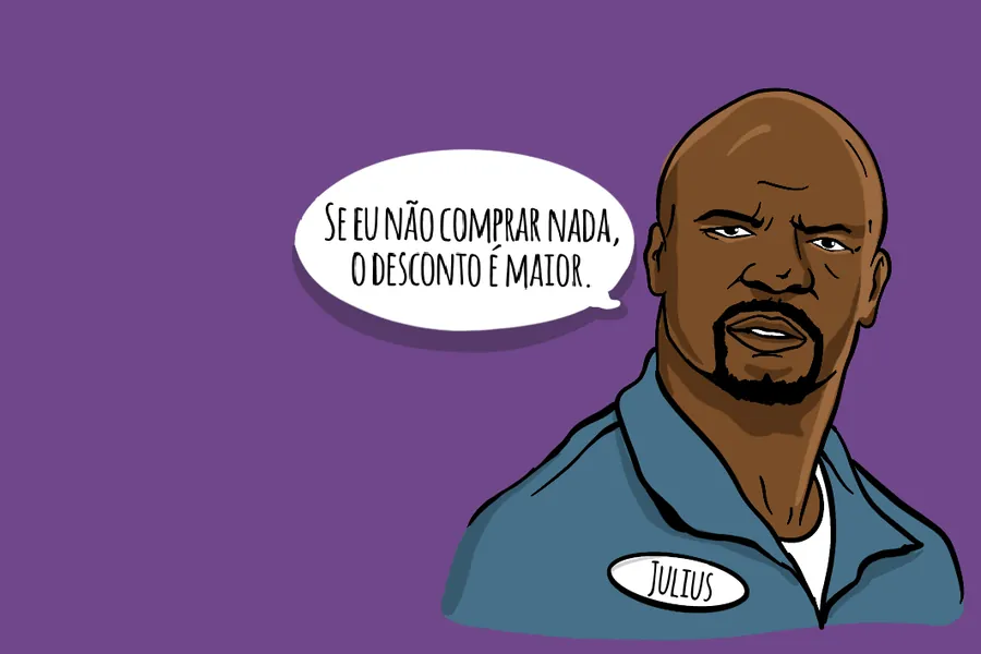 Adesivo para cartão Julius Fundo Roxo