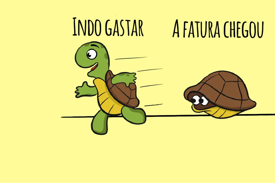 Adesivo para cartão Tartaruga e Caramujo Humorado