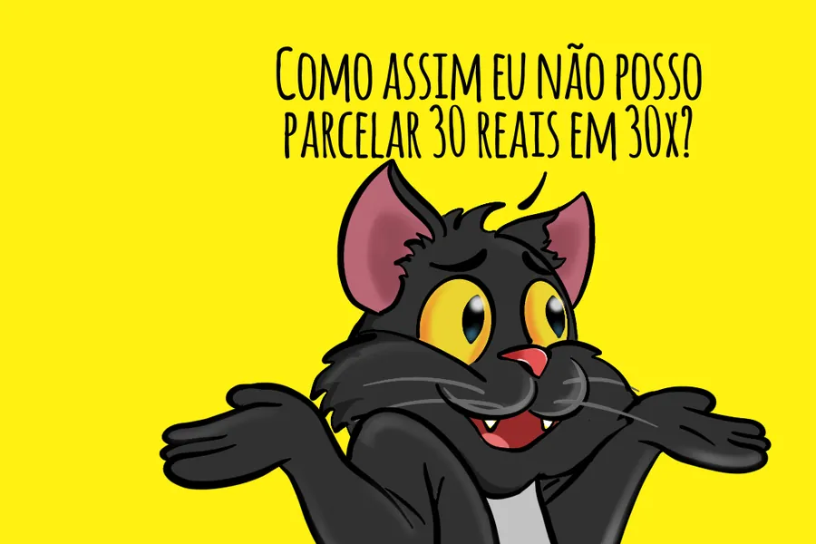 Adesivo para cartão Gato Meme Amarelo
