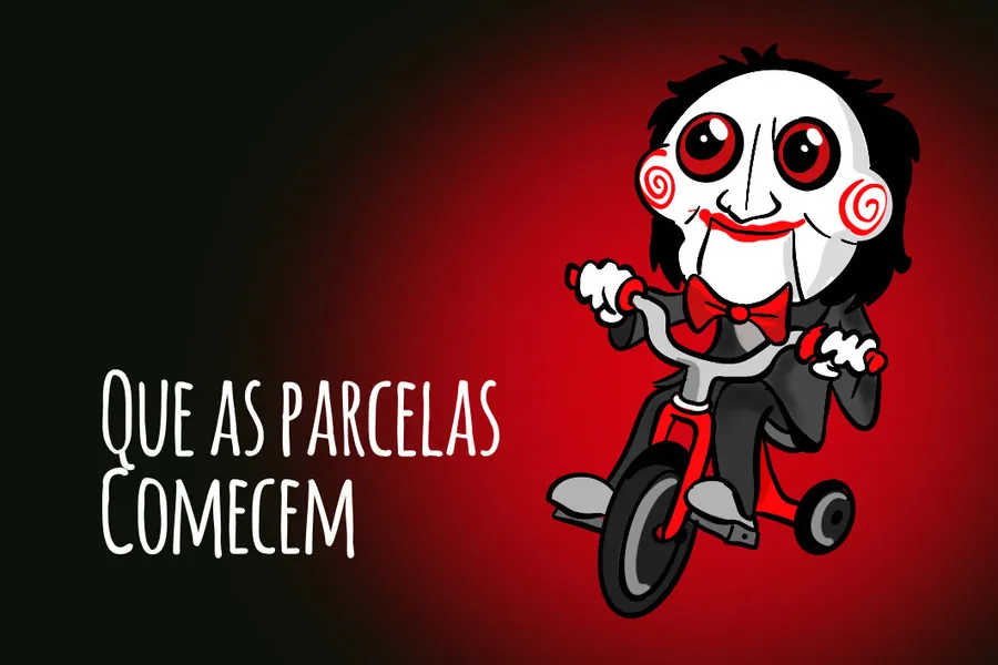 Adesivo para cartão Jigsaw Frase Vermelha