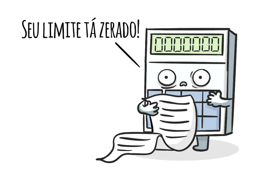 Adesivo para cartão Seu Limite Já Zerou