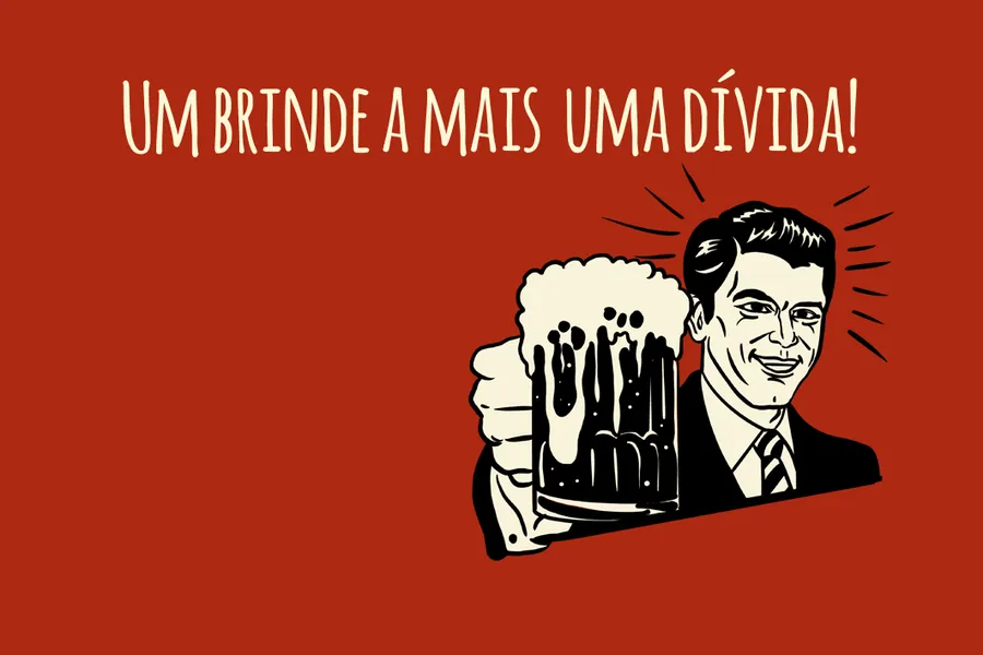 Adesivo para cartão Brinde a Mais Dívida