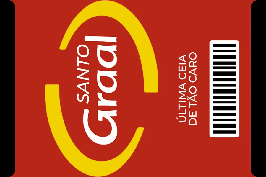 Adesivo para cartão Santo Grial Vermelho
