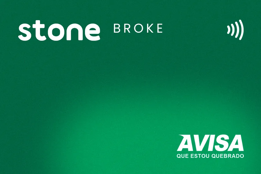 Adesivo para cartão Stone Broke Verde