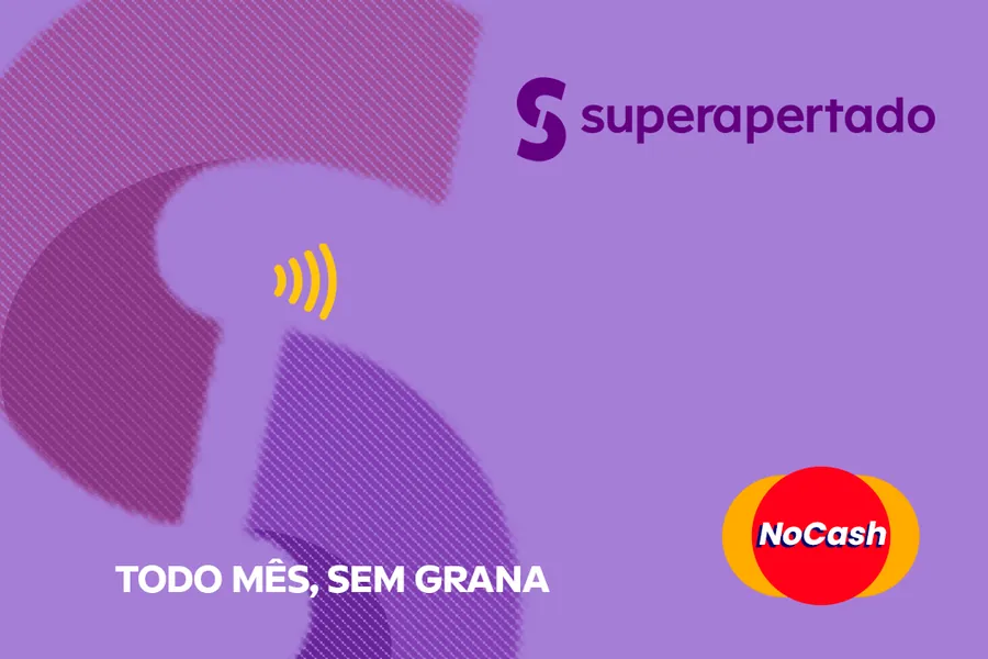 Adesivo para cartão Superapertado Roxo NoCash