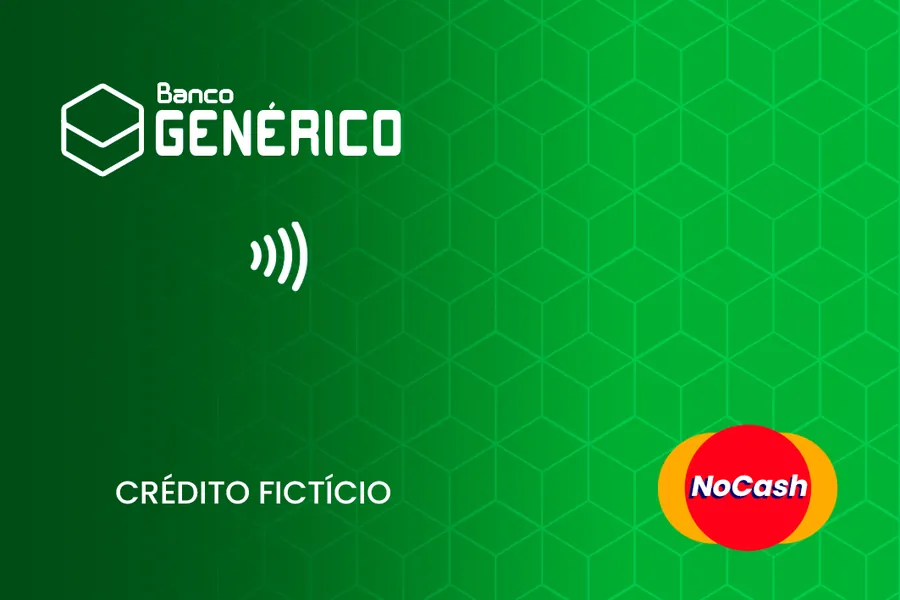 Adesivo para cartão Cartão Genérico Verde
